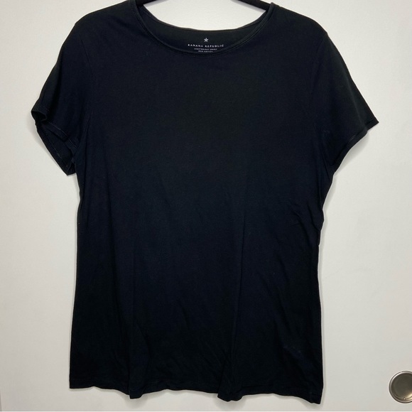 Banana Republic Tops - Banana Republic 100% Cotton Short Sleeve T Shirt Black Size Large